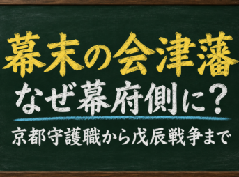 幕末の会津藩はなぜ幕府側に立ったのかを解説する記事のアイキャッチ